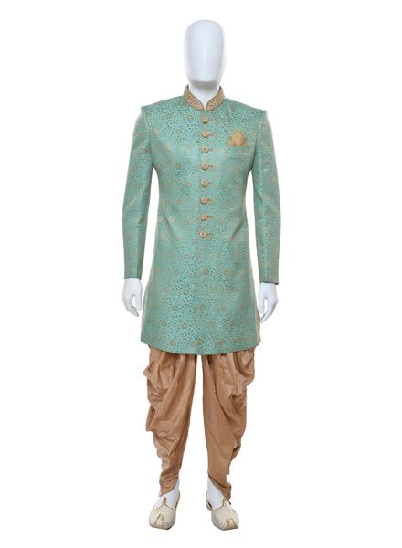 Indo Western Jacquard Ethnic Wear Slim Fit Hanger Cover Packing Designer Printed La Scoot Pyjama